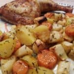 Tandoori-Hähnchen mit Ofengemüse