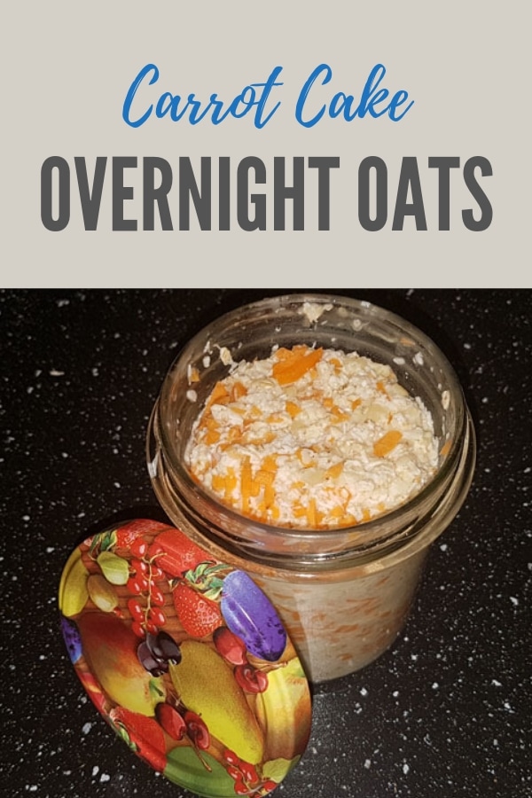 Pinterestbild zum Rezept Carrot Cake Overnight Oats