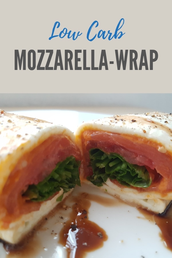 Mozzarella-Wrap mit Lachs und Rucola