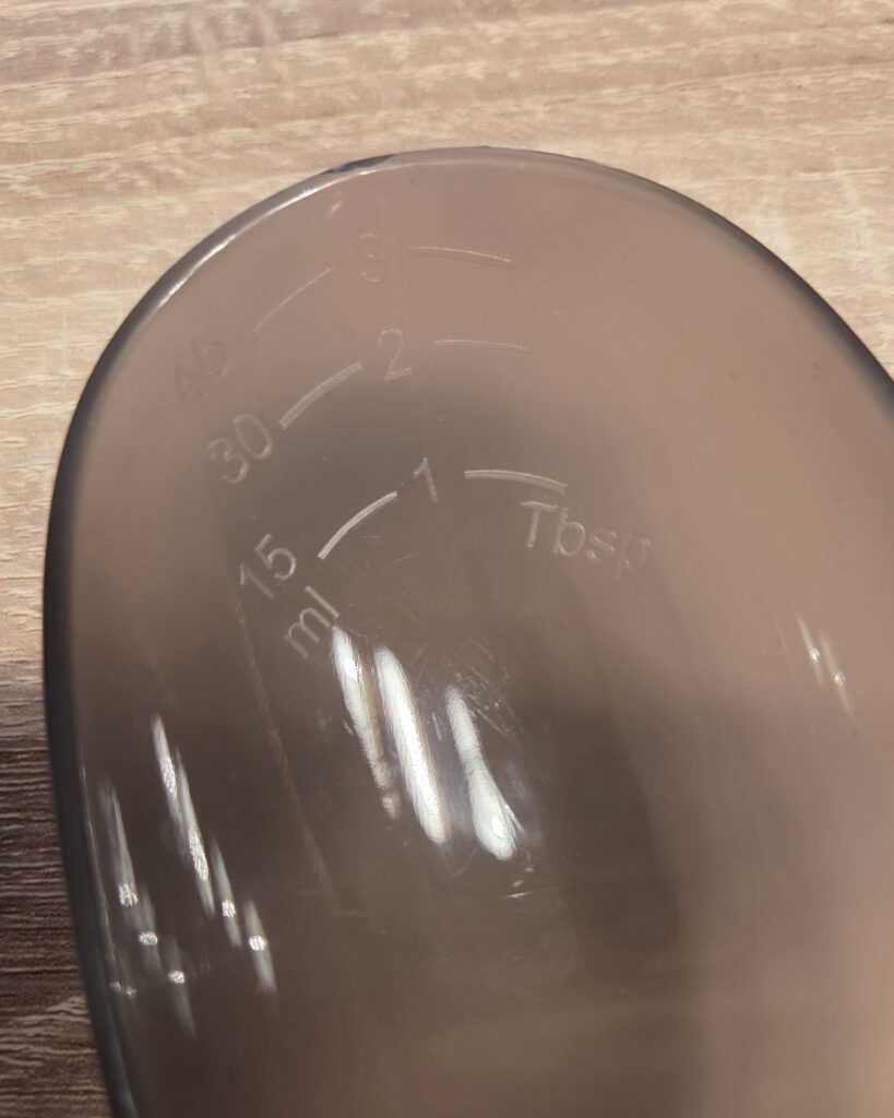 Digitale Löffelwaage - ml Angaben im Löffel