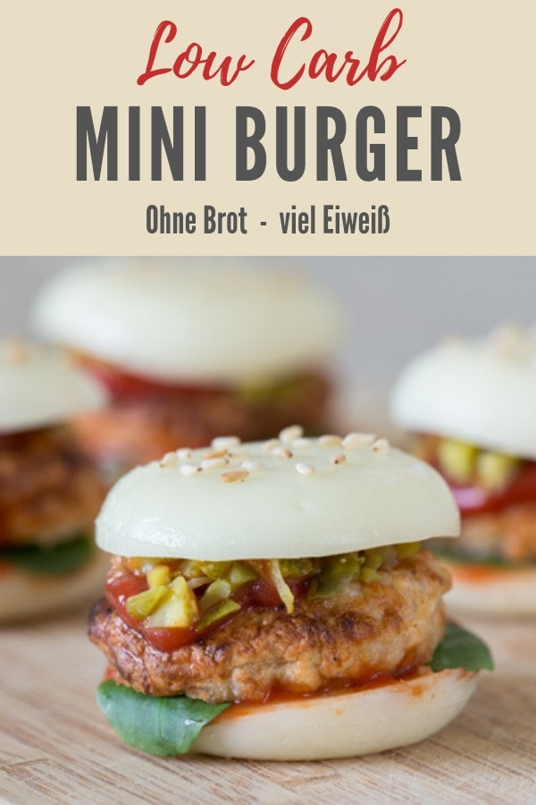 Bild zum Rezept Low Carb Mini Babybel-Burger