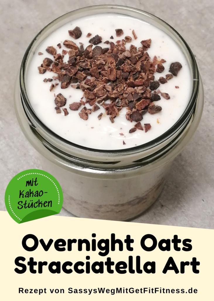 Pinterest -Bild für Overnight Oats Stracciatella Art