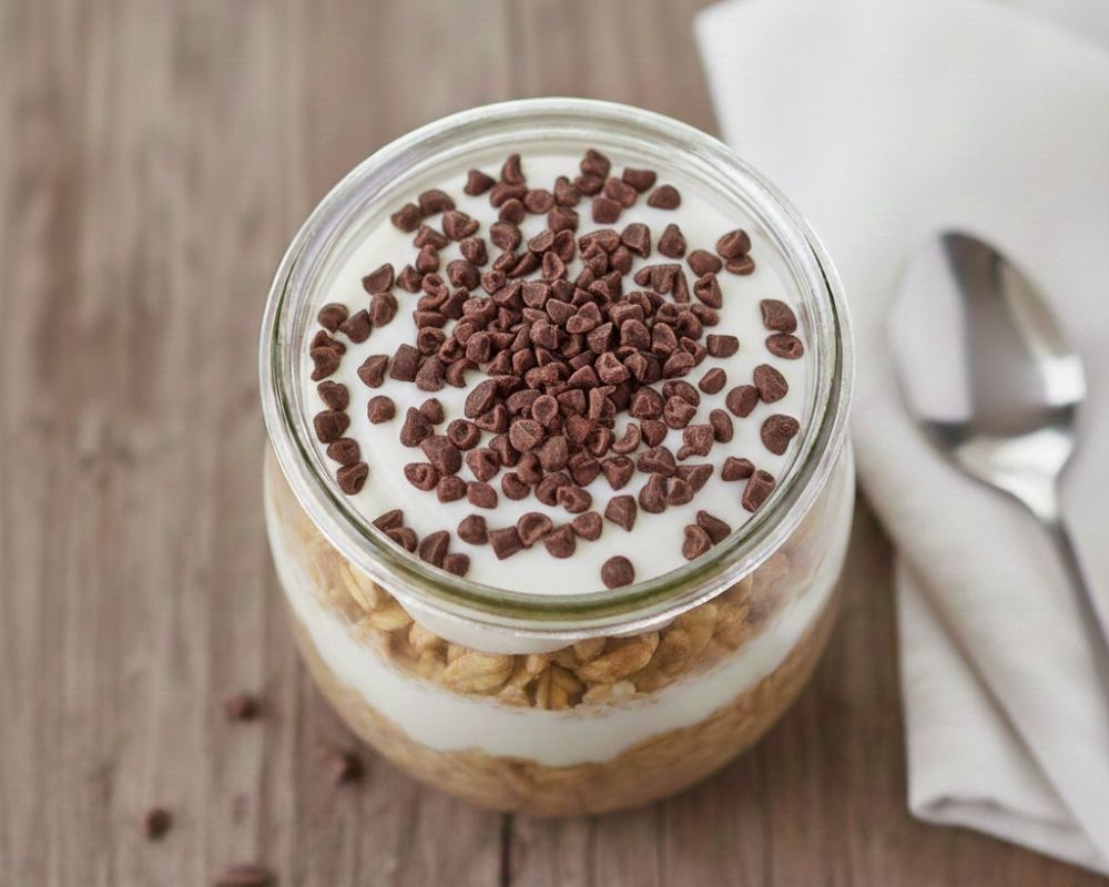 Overnight Oats Stracciatella Art