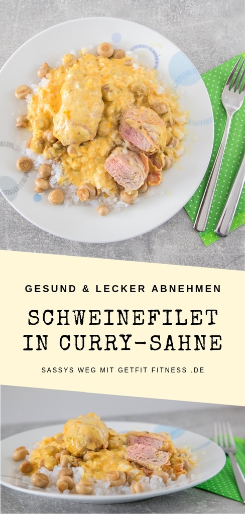 Schweinefilet in Currysahne - Leichter Abnehmen mit Sassy